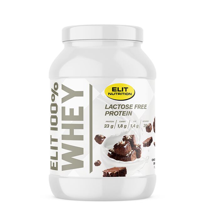ELIT 100 % heralaktoositon proteiinijauhe 900 g Chocolate Brownie