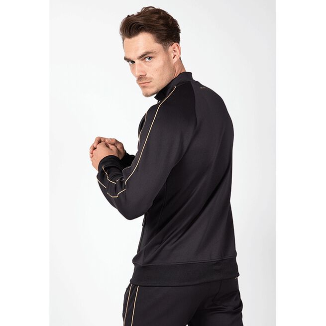 Wenden Track Jacket, Black/Gold
