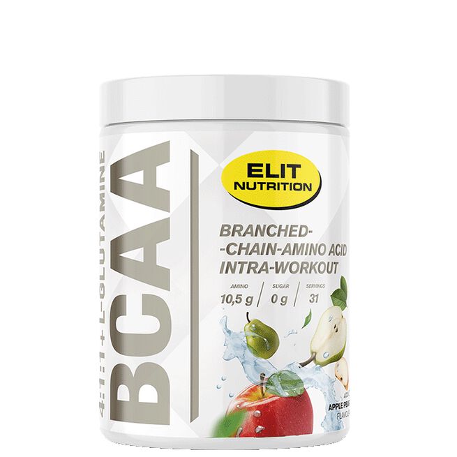 ELIT BCAA 4:1:1 + L-glutamine, 400 g Apple Pear