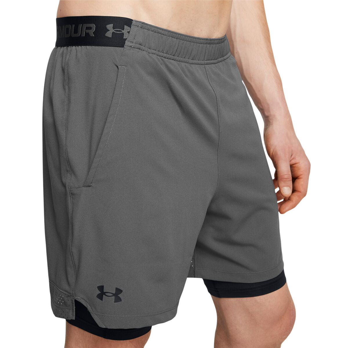 Vanish Woven 2-in-1 Shorts Harmaa