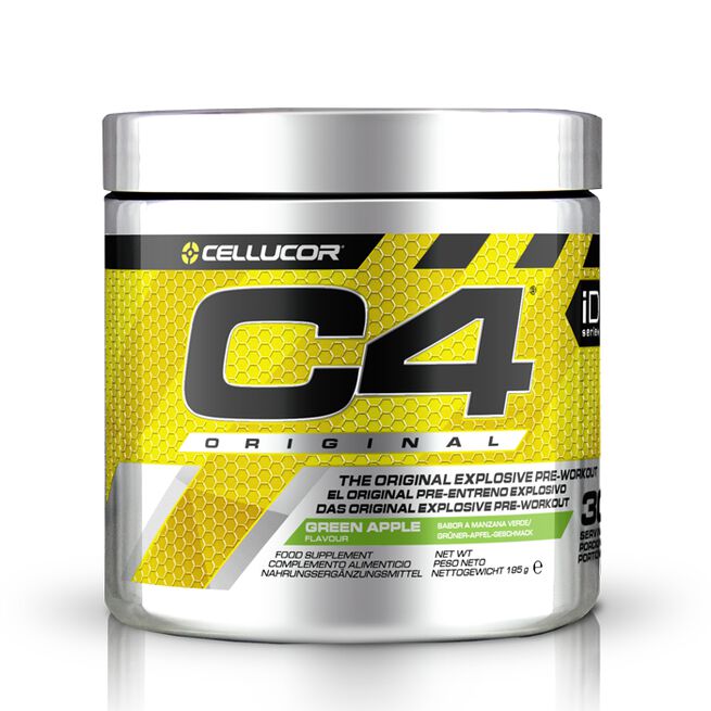 C4 PWO Powder 195 g Green Apple