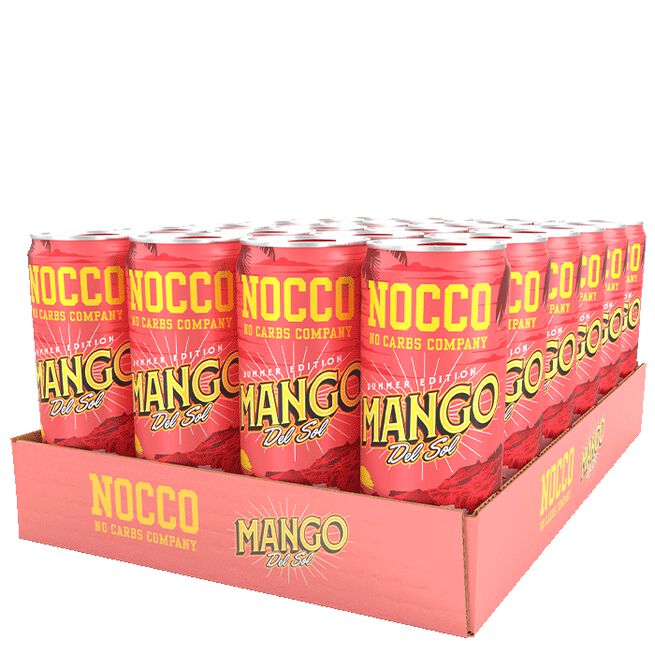 24 x NOCCO BCAA, 330 ml, Mango del Sol, FI 