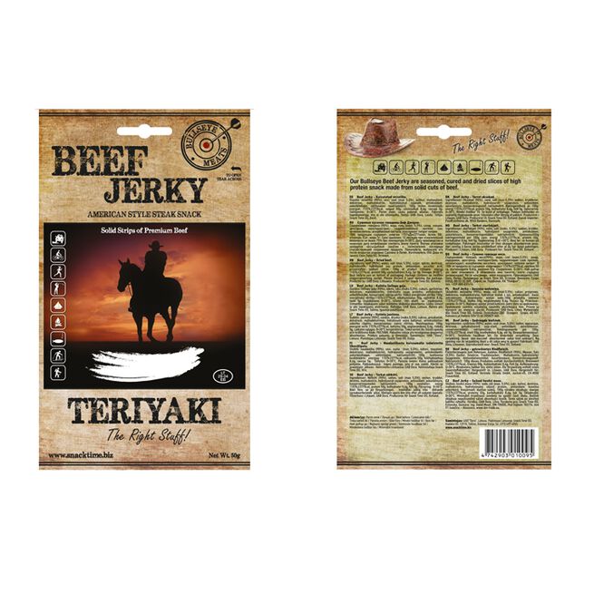 Beef Jerky, 50 g, Teriyaki 