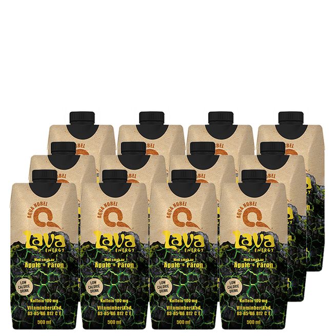 12 x LAVA, 500 ml, Omena/Päärynä