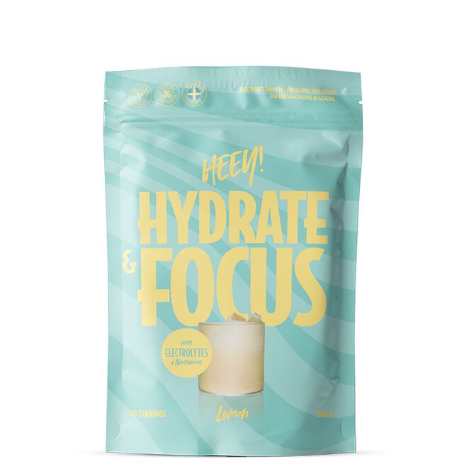 Hydrate & Focus Elektrolyyttejä + Lions Mane Sitruuna 240 g