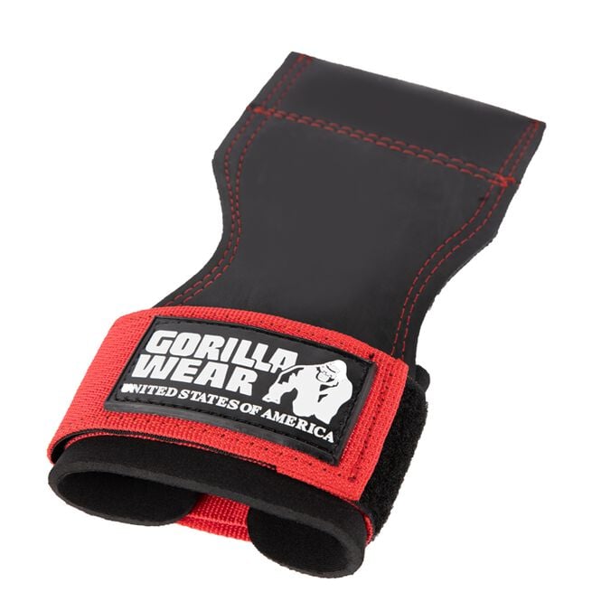 Gorilla Wear Lifting Grips, Black/Red