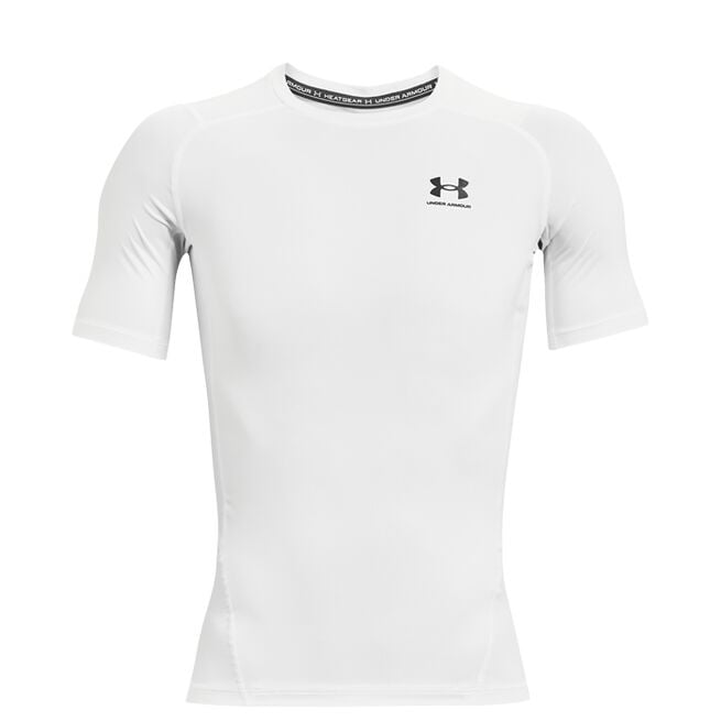 UA HG Armour Comp SS, White