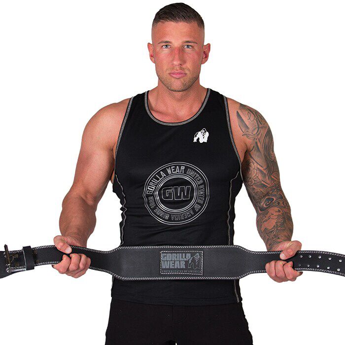 4 Inch Pehmustettu Nostohihna Nahka Musta