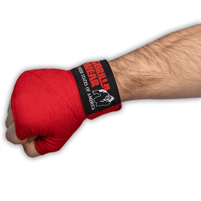 Boxing Hand Wraps, Red, 2,5 m