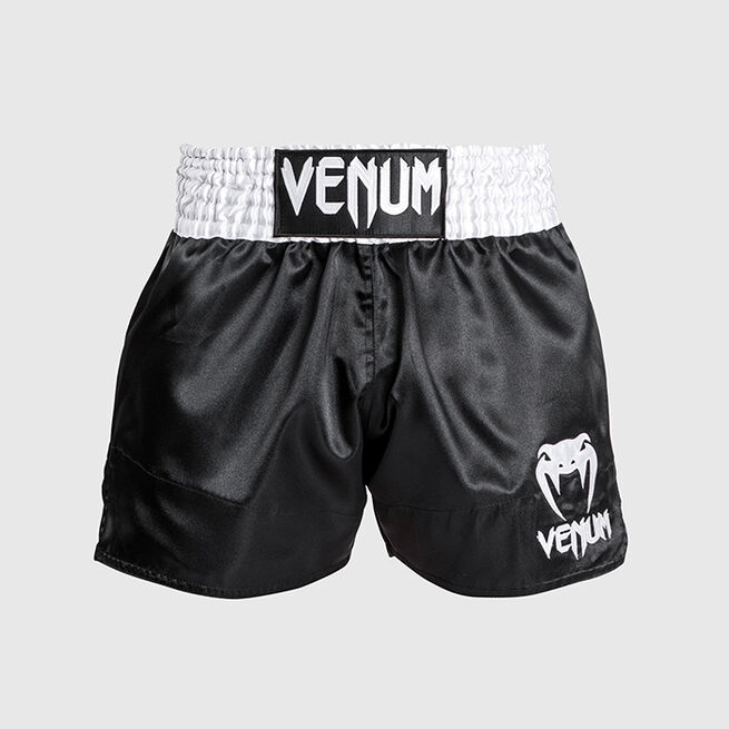 Venum  Venum Classic Muay Thaï Short, Black/White/White