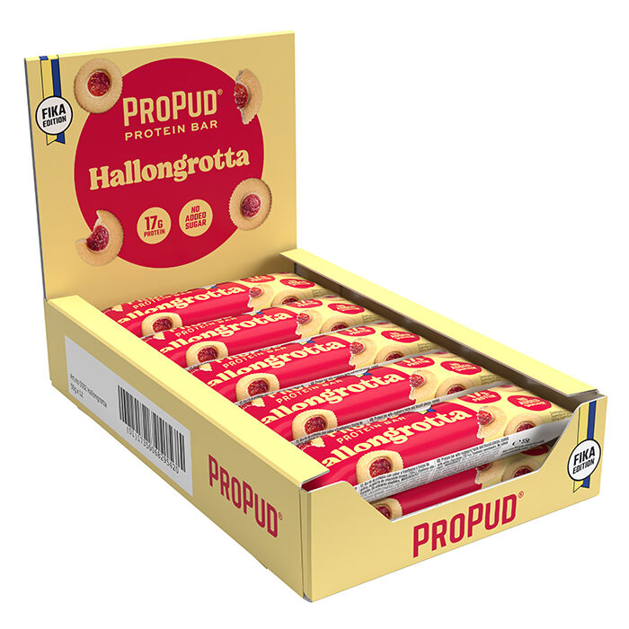12 x Proteiinipatukka 55 g hallongrotta