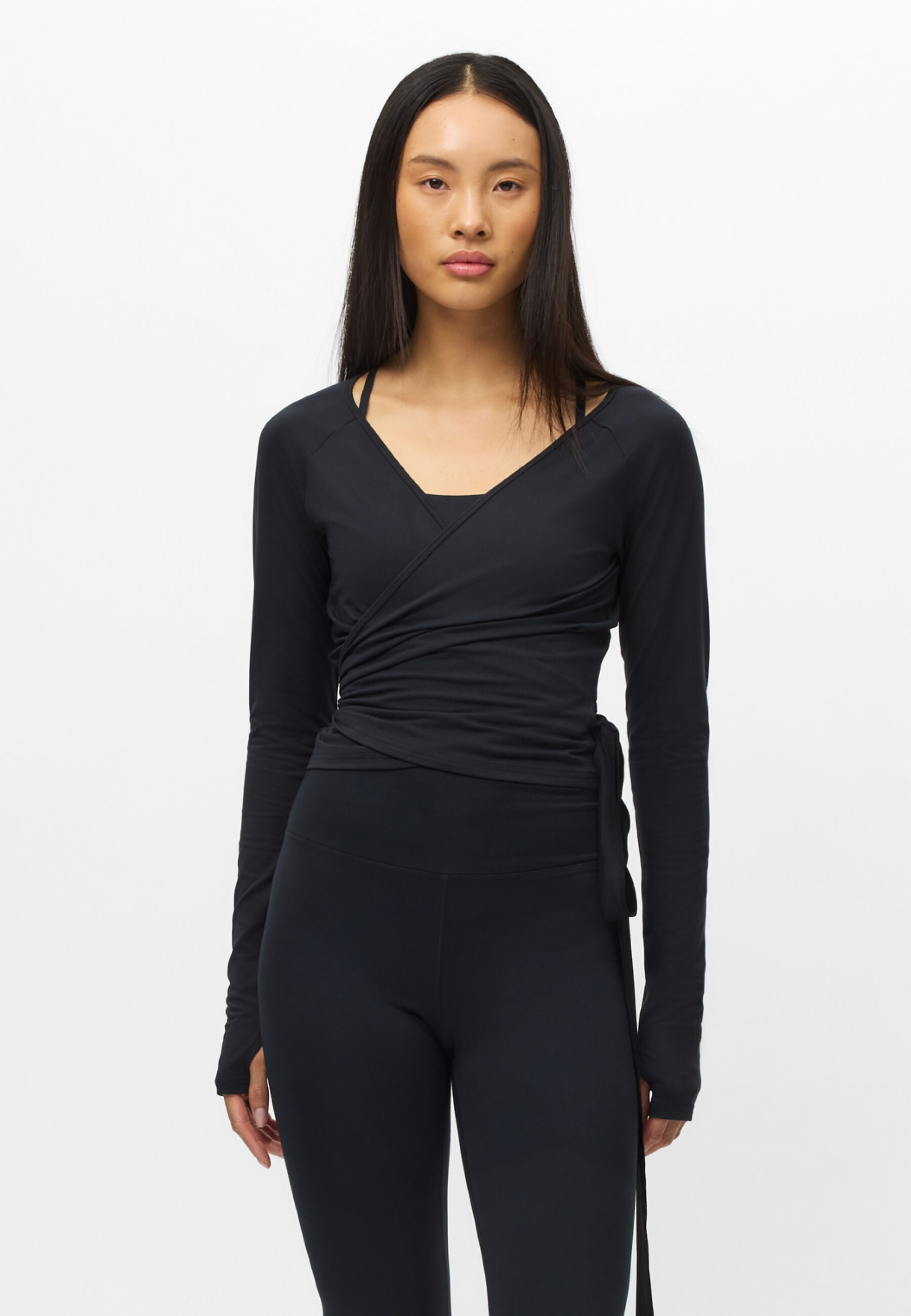 Smoothflex Wrap Top, Black