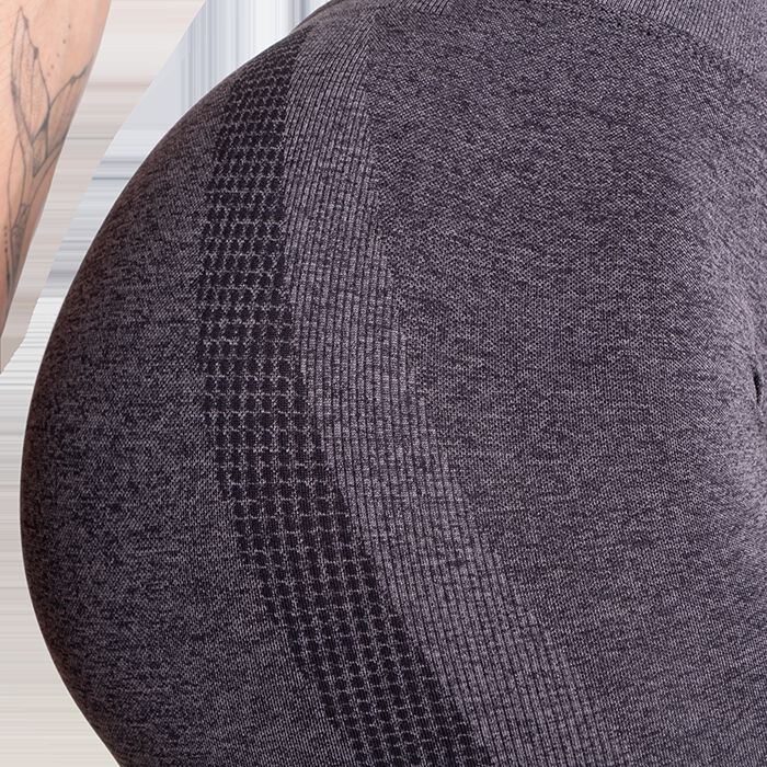 Curve Scrunch Leggings, Black Melange