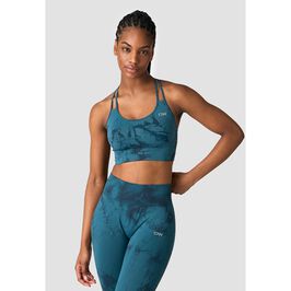 Define Seamless Tie Dye Sports Bra, Dark Teal, XS  Define Seamless Tie Dye Urheil Brasian Sinivihreä