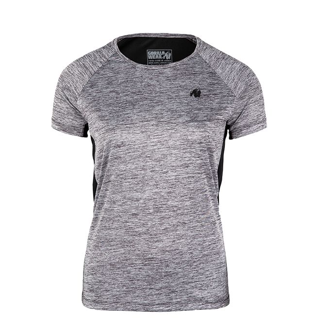 Monetta Performance T-shirt, Grey Melange/Black, XS 