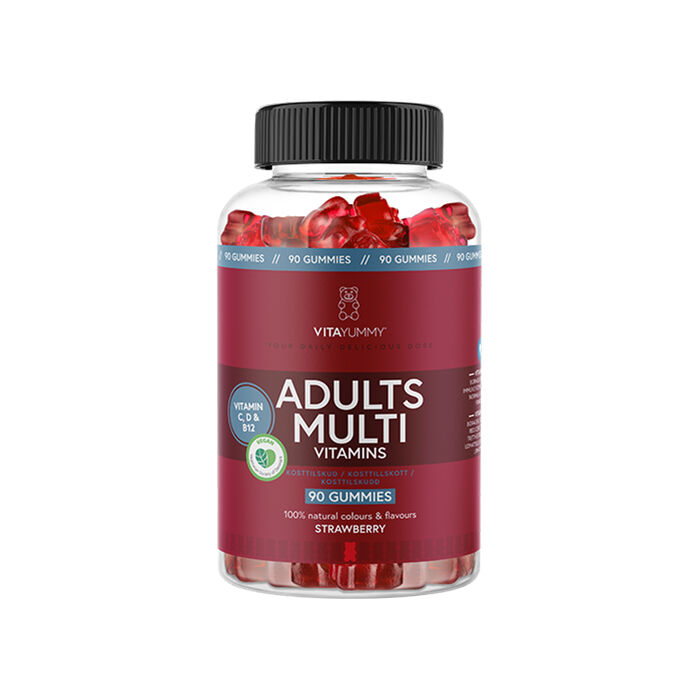 Adults Multivitamins Jordgubb 90 st Gummies