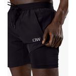 Workout 2-in-1 Shorts, Black, L 