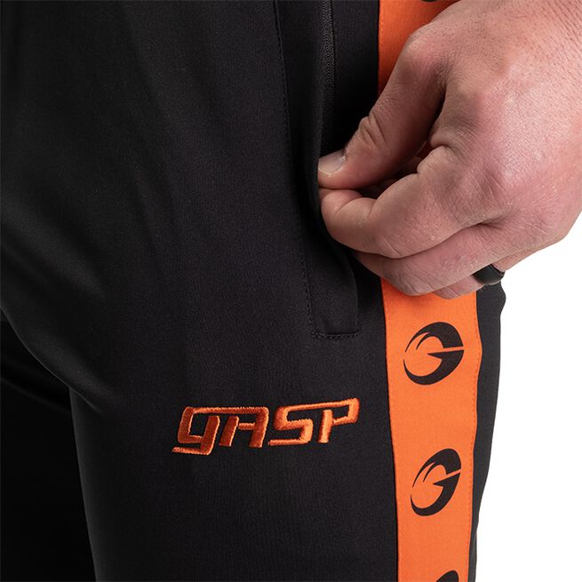 GASP Track Suit Pants, Black/Flame