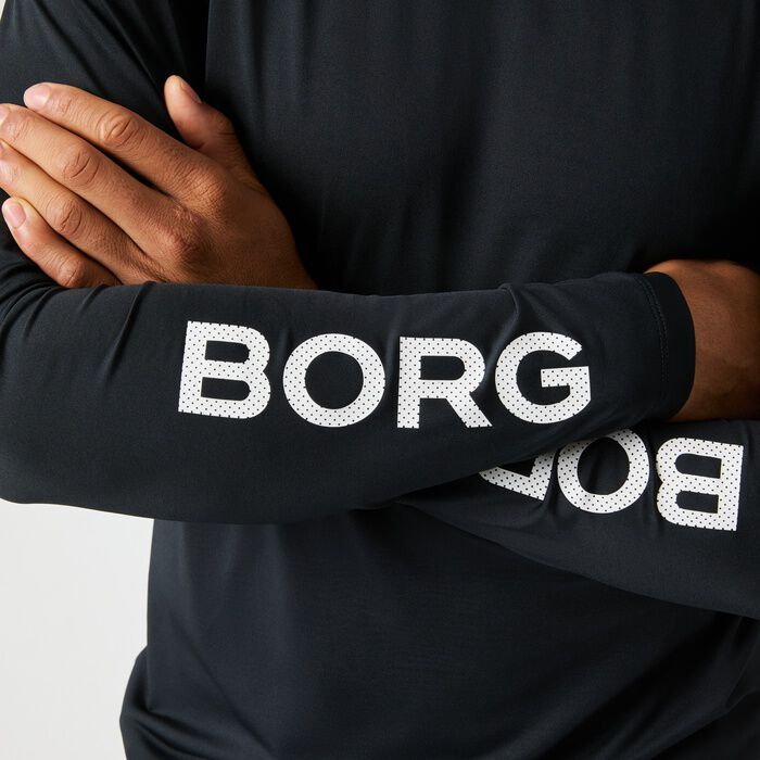 Borg Pitk&auml;hihainen T-paita Musta