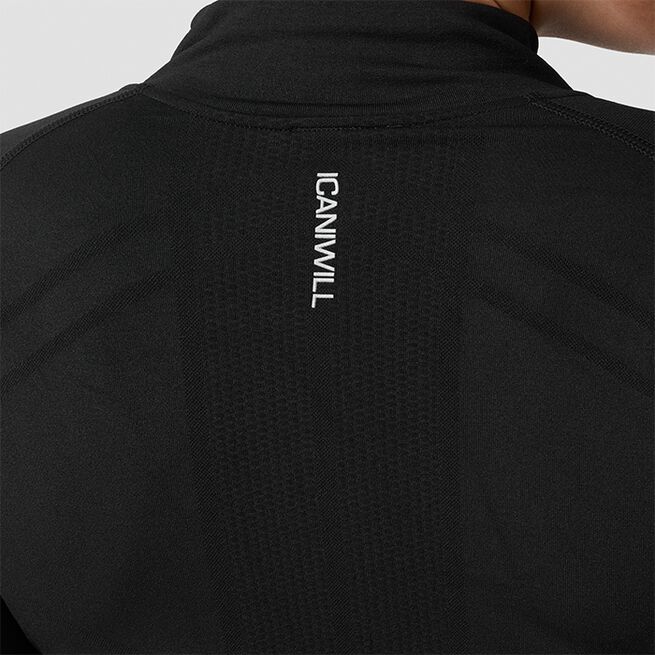 Define Pitkähihainen 1/4 Vetoketju Musta