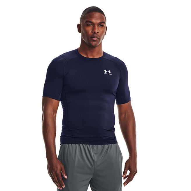 UA HG Armour Comp SS, Midnight Navy