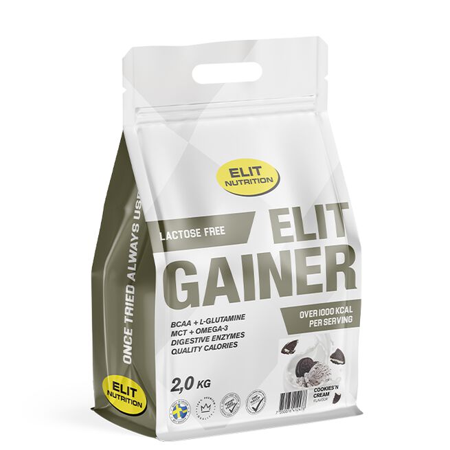 ELIT Gainer Laktoositon 2 kg Cookies ´n Cream