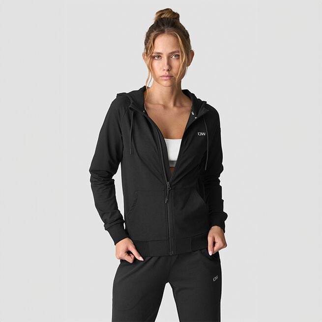 Activity Zip Hoodie Musta
