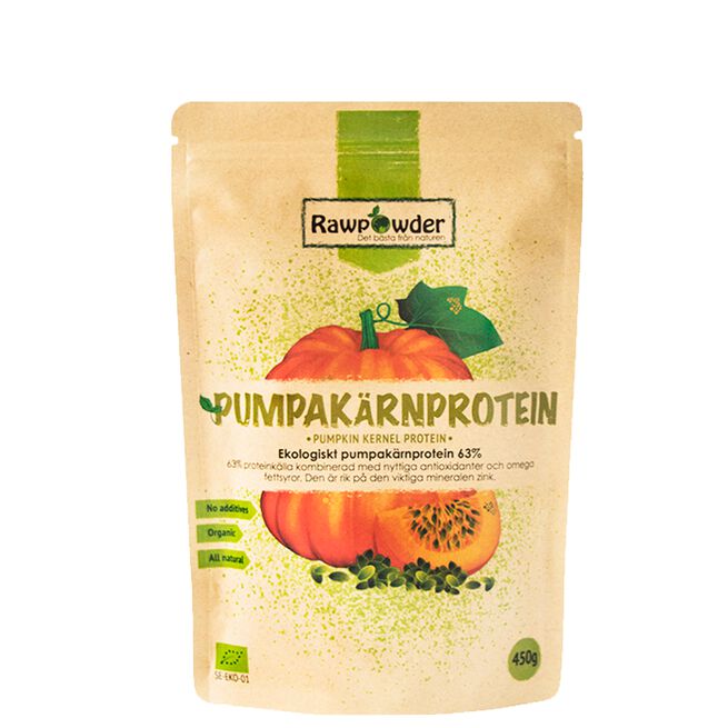Luomu kurpitsansiemenproteiini 450 g pumpa