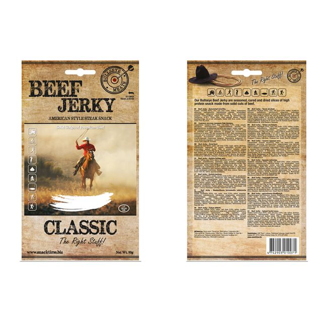 Beef Jerky, 50 g, Classic 