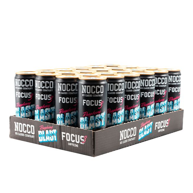 24 x NOCCO FOCUS 3, 330 ml, Raspberry Blast