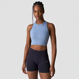 Define Seamless Cropped Tank Top, Metal Blue, L  Define Seamless Cropped Paita Sininen