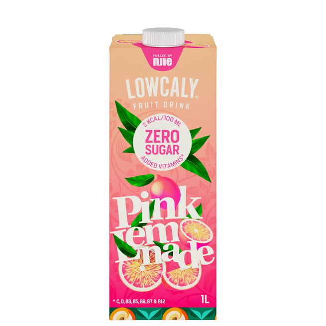 Lowcaly Hedelmäjuoma 1000 ml Pink Lemonade