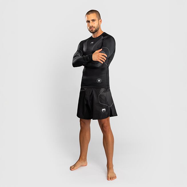 Nexus Rashguard Pitkähihainen Musta Hopea