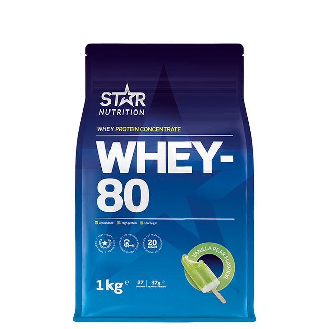 Whey-80 Heraproteiini 1 kg Vanilla Pear