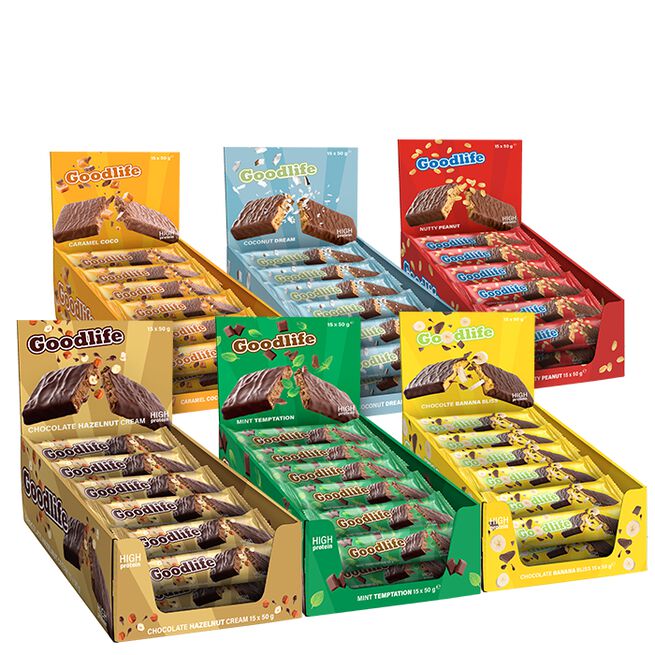 BIG BUY 90 x Proteiinipatukka 50 g