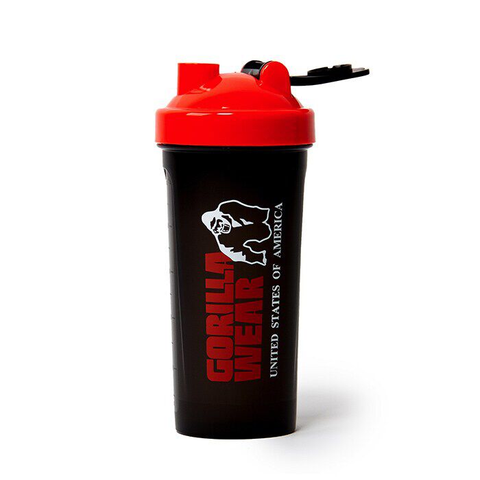 Shaker XXL Musta/Punainen 1000 ml