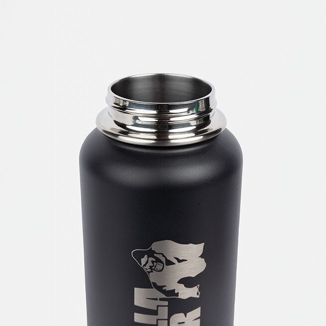 Ruostumaton Teräspullo 1000 ml Musta