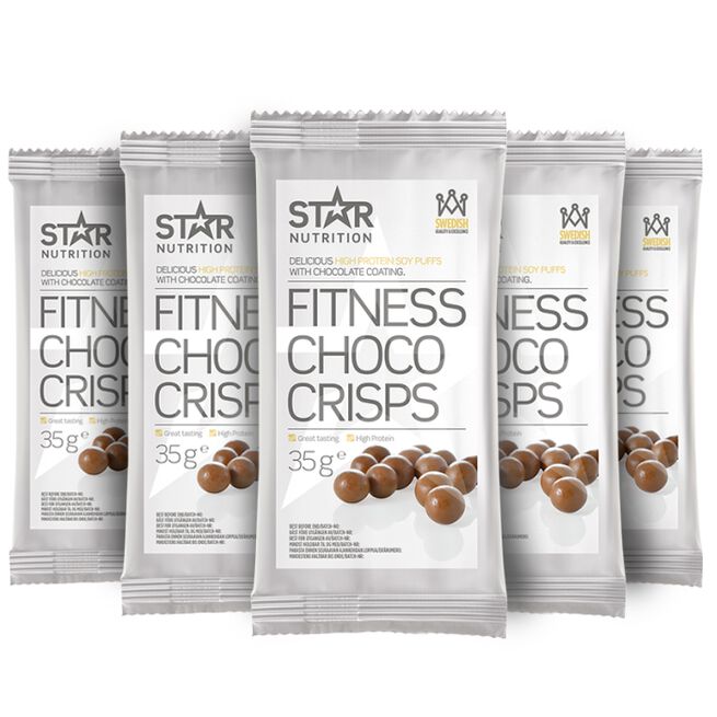 5 x Fitness Choco Crisps 35g