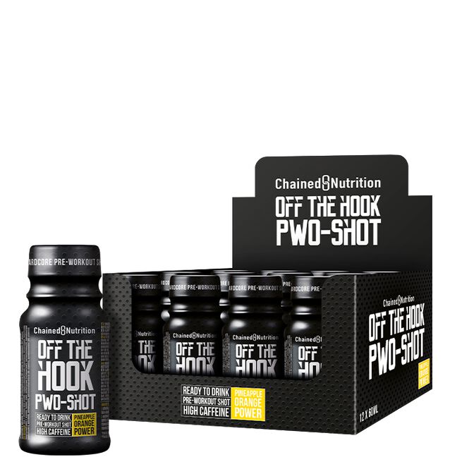 12 x Off The Hook PWO-Shot 60 ml Pineapple Orange Power