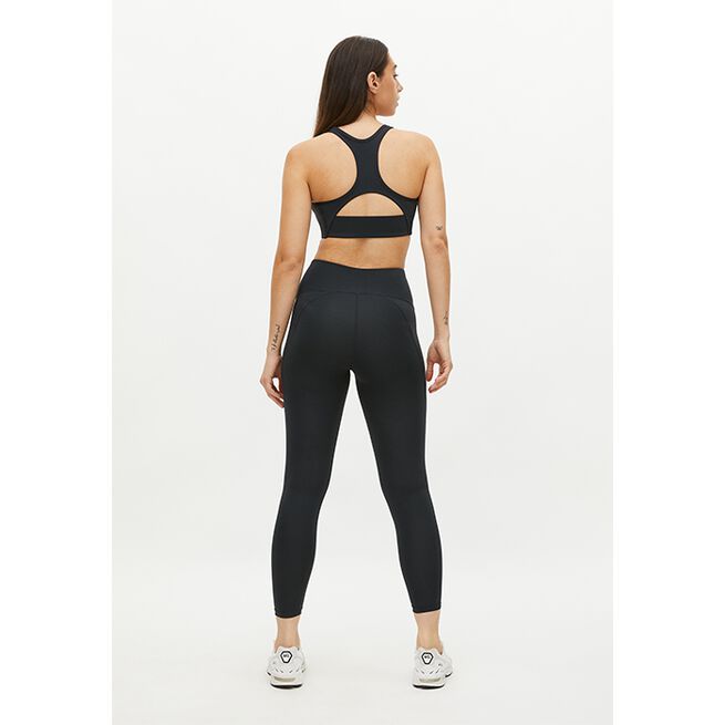 Flattering Curved High Waist Tights, Black