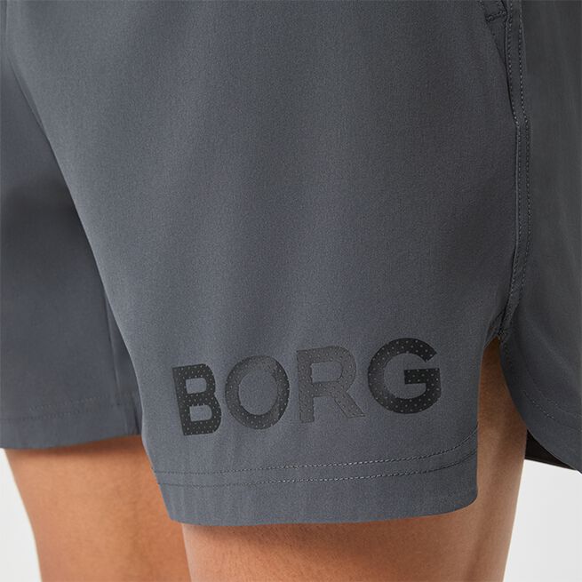 Borg Short Shorts Harmaa