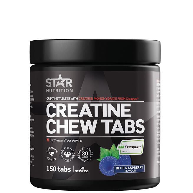 Creatine Chew Tabs, 150 tabs Blue Raspberry