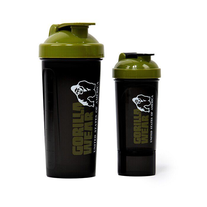 Shaker XXL Musta/vihre&auml; 1000 ml