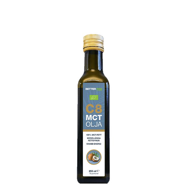 Luomu C8 MCT-öljy 250 ml