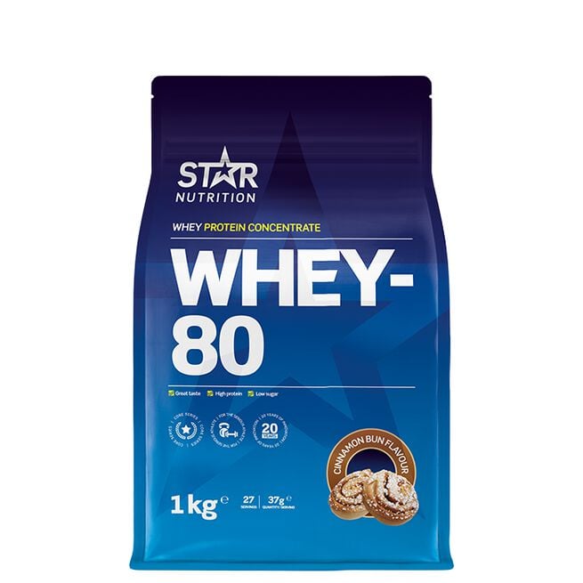 Whey-80 Heraproteiini 1 kg Cinnamon bun