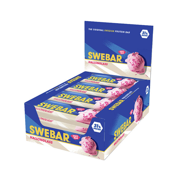 15 x Swebar Proteiinipatukka 55 g Rasberry Icecream