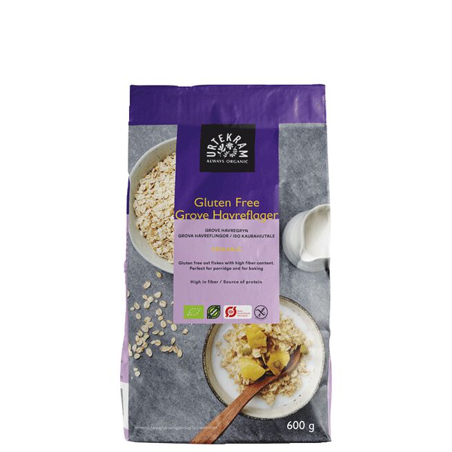 Gluteeniton Iso kaurahiutale Luomu, 600 g