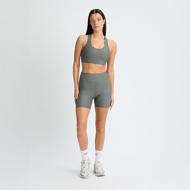 Ribatut Pyöräilyshortsit Vihreä