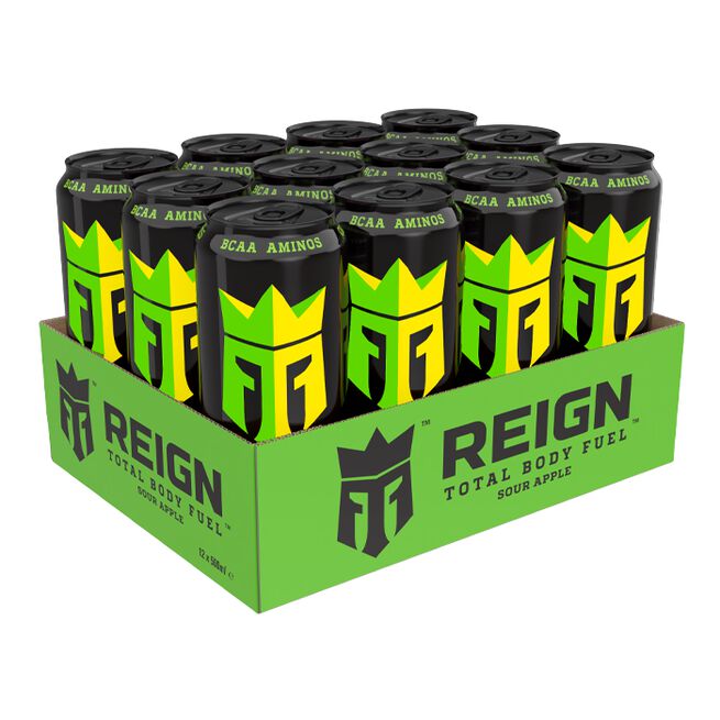 12 x Reign Energy, 50 cl, Sour Apple