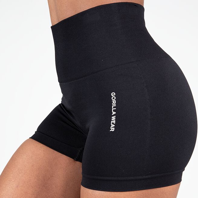 Quincy Seamless Shorts, Black